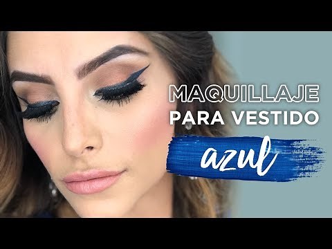 MAKEUP FOR A PARTY WITH A BLUE DRESS | Muakk.com