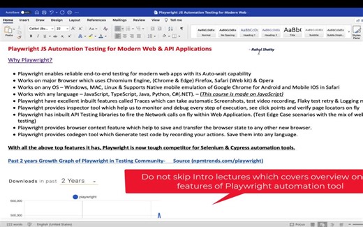 【自动化测试与框架】Playwright JS Automation Testing from Scratch with Framework 2023-8