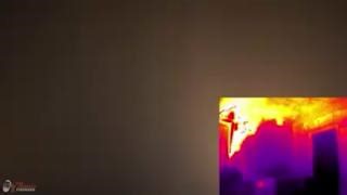 4.3K views · 33 reactions | Room flashover with naked eye and thermal...