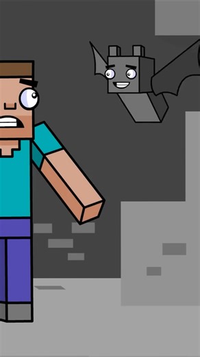 Excuse me Mr Bat 🦇 Minecraft animation #minecraft #minecraftanimation #shorts #steve #animation