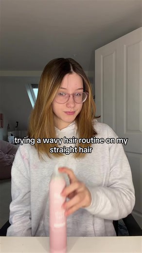 Wavy Hair Routine on Straight Hair Experiment