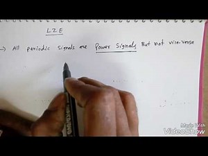 Signals and Systems Lec-10: Power and Energy of Discrete time signals