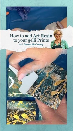 How to add Art Resin to Your Gelli Prints
