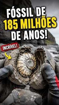 Ele QUEBROU a rocha… e encontrou um FÓSSIL de 185 MILHÕES de anos 😳🦴 #fossil #discovery #viral
