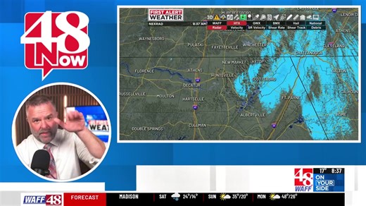 48 First Alert Weather Meteorologist Jeff Desnoyers gives the latest on Saturday's very cold temperatures and gusty winds. | WAFF 48 News