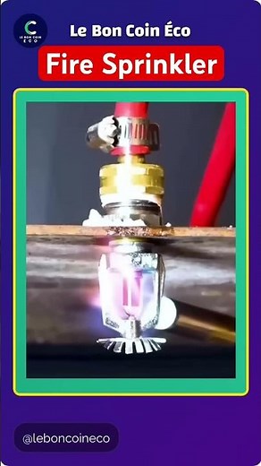 Comment fonctionne un sprinkler anti-incendie #shorts #fire #science #technology #sprinkler