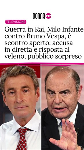 Guerra in Rai, Milo Infante contro Bruno Vespa: accuse in diretta e risposte al veleno