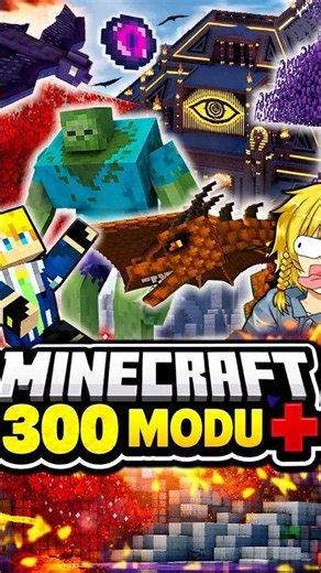 Hoď mi odběr 🔔355 modů v Minecraftu = TOTÁLNÍ CHAOS #minecraft #minecraftmods #minecraftmemes