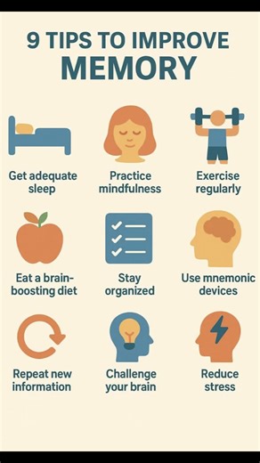 9 tips to improve memory!