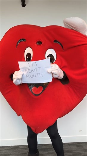 It's 1st February, which can only mean one thing... it's officially Heart Month! Take inspiration from Hearty this February and see how you can get involved.❤️ | British Heart Foundation