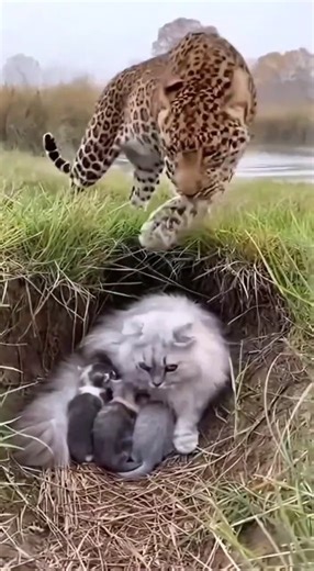 🦛 Would a Hippo Eat a Leopard? Even Lions Can’t Tolerate This! 🐆🔥#rescue #danger #Hippo #Leopard