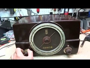 Repair of A Rare 1956 Zenith H619T AM SW Tube Radio