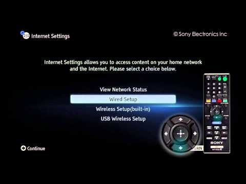 Sony® Configuración inicial de Reproductor Blu-Ray™ con Conexión Inalámbrica