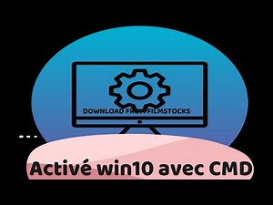 Activez le win10 avec les commandes en utilisant l'invité de commande CMD.