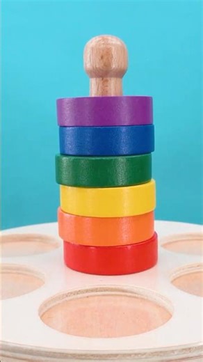 Rainbow Toy Tower Challenge! 🔴🟠🟡🟢🔵🟣