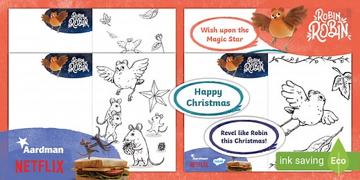 Netflix: Robin Robin - Christmas Cards [Ages 7-11]