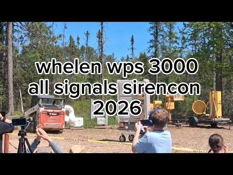 Whelen WPS-3000 All Signals • SirenCon2026 • Rhinlander WI