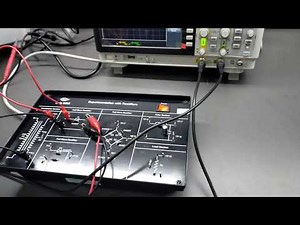 Half Wave Rectifier Experiment on Rectifier Experimentation kit