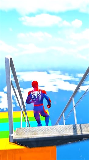 Spider-Man Jumps in GTA V: Animated Showcase