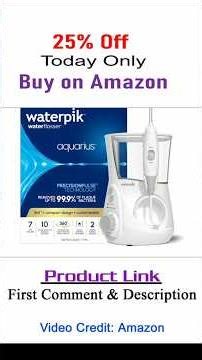 Waterpik Aquarius Water Flosser For Teeth Cleaning, Gums, Braces, Dental Care, Electric Power