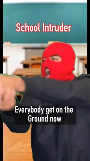 When the school intruder enters the wrong class…💀#fyp #foryou | Denny Albert