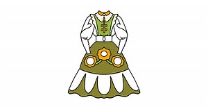 Coloring page with dress ♥ Online, and Print for Free!