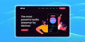 How to build Audio stream app landing page using HTML CSS JS