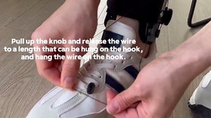 JOMECA Drop Foot Brace with Dual-Knob Adjust Dorsiflexion AFO Foot Drop Brace for Walking with Shoes Fit Left or Right Foot - S/M