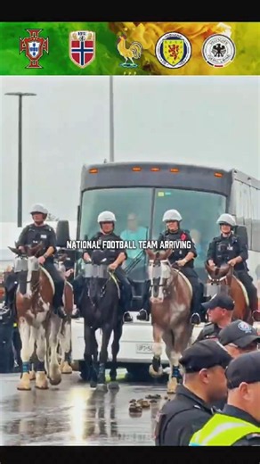 National Football Team Arriving 😳