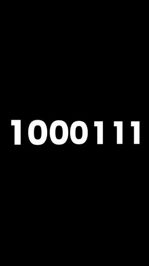 0 To 256 In Binary With Sound Effects (Short Version) #numbers