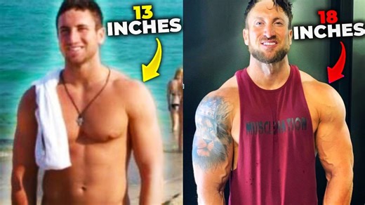 See how I grew my arms five inches in a skinny guy transformation