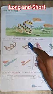 Maths Preschool comparison of Long and Short