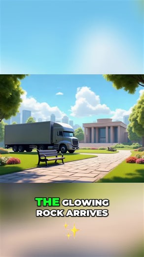 Mystery glowing rock lands at science museum! Scientists rush to contain its amplified waste energy. #ScienceMystery #Museum #AlienRock #Innovation #EnergyContainment #WhatIsThis