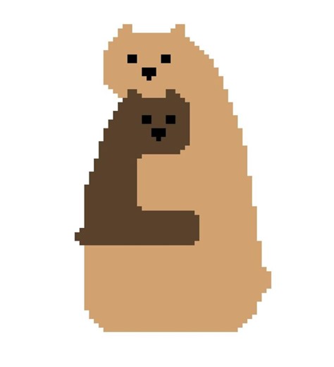 Bears Knitting Pattern: Intarsia Chart (excel Template) - Etsy