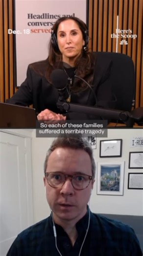 Yasmin Vossoughian on Instagram: "A sextortion case on the podcast today. #meta #suit #heresthescoop @nbcnews"