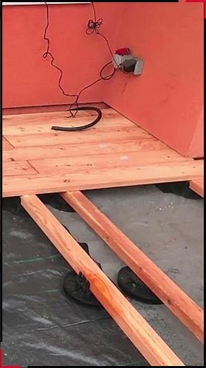 Terrasse en bois sur plots