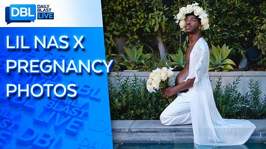 40K views · 484 reactions | Lil Nas X isn't expecting a baby, but he's using imagery of him pregnant to promote his upcoming album, 'Montero.' | Daily Blast LIVE | Facebook
