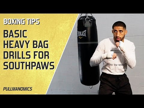 Basic Southpaw Boxing Heavy Bag Drills | Boxing Training, Technique & Drills