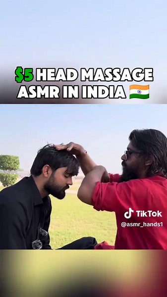 Relaxing Head Massage ASMR Experience in India