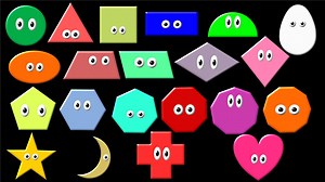 Learn geometric shapes! Visit us on YouTube! https://www.youtube.com/channel/UCERmUv0brIpW1JEBbEtNGdw | The Kids' Picture Show