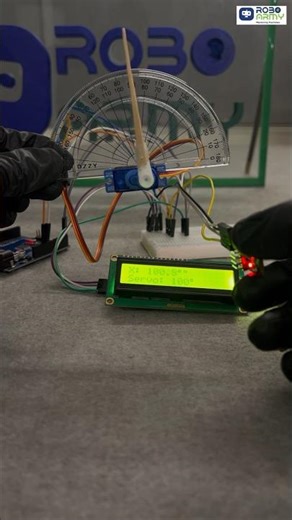 DIY Angle Measurement Project #scienceproject #arduinoprojects #Gyrocontrolled #roboarmy