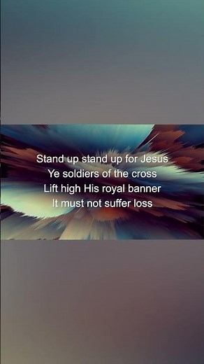 Stand Up Stand Up For Jesus