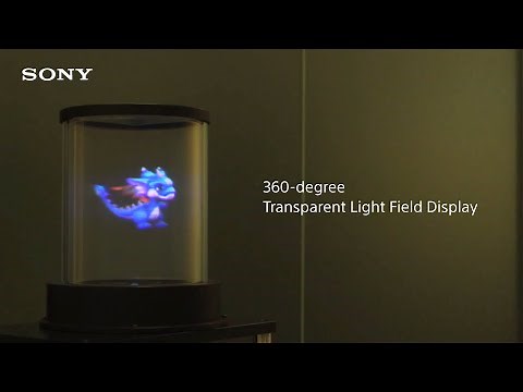 全周囲から3D映像を楽しめる360°透明ライトフィールドディスプレイ