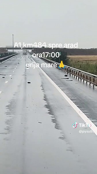 Grijă mare A1 Lugoj -Arad km 484!!#Pysu88 #Camioane #soferie #furtuna TikTok