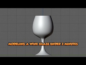 Modeling a wine glass under 3 minutes using Loft - Blender 2.8 Tutorial
