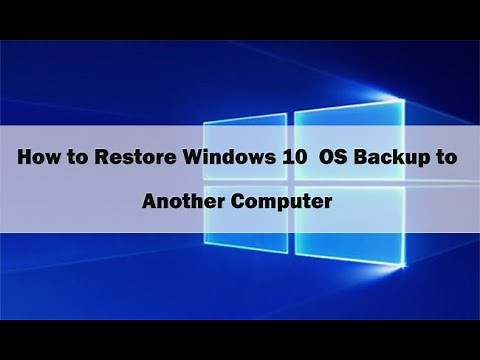 How to Restore Windows 10 OS Backup to Another Computer