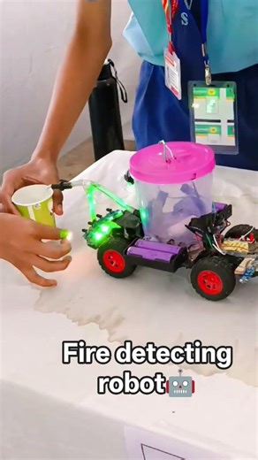 fire detecting robot 🤖#science #exhibition #innovation #idea #thought