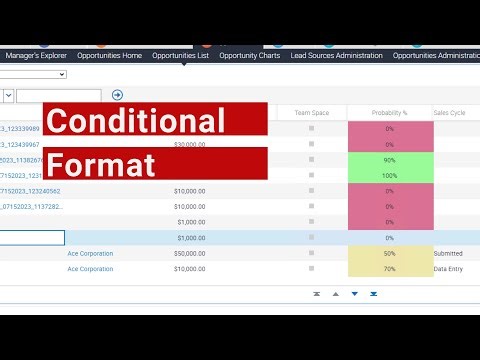 (No) Code along: Conditional Format in Siebel List Applets