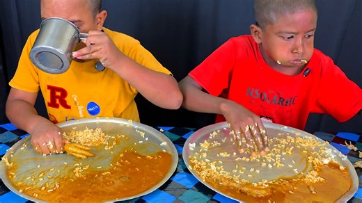 Chicken Feet Curry with Rice Eating Challenge | Crazy Eating Competition | Facebook
