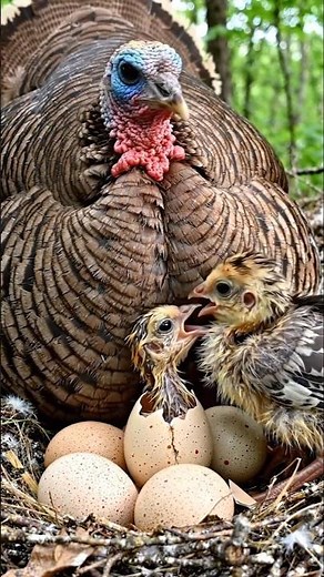 American Wild Turkey Egg Hatching — 28 Days in 21 Seconds 🐣